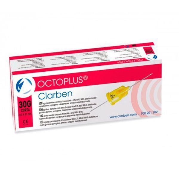 AGUJA OCTOPLUS C/PLAST. 0.3x21 30G CORTA 100u.