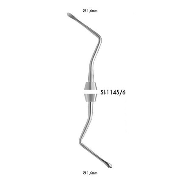 LS1145/6 CURETA OSEA 17cm. LUCAS LIQUID STEEL