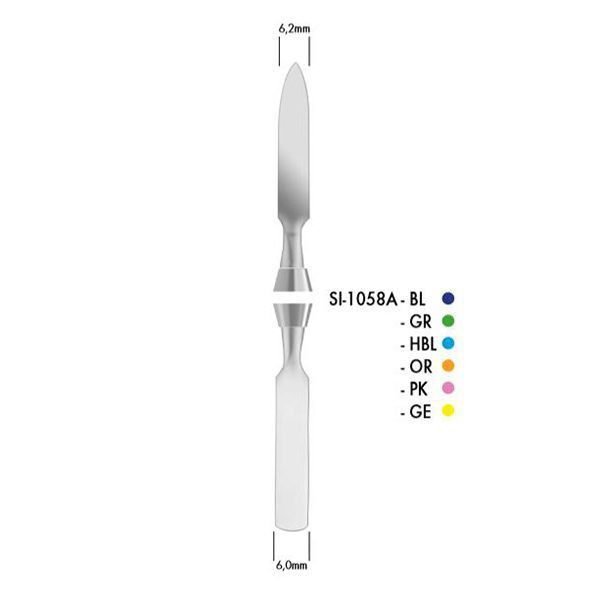 SI-1058A-BL ESPATULA CEMENTO COLORI SILIKON AZUL