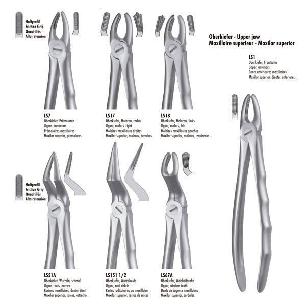 LS17 FORCEPS MOLAR SUP. DCHO. LIQUID STEEL