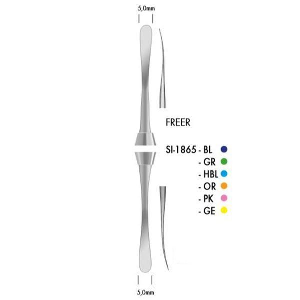 SI-1865-BL PERIOSTOTOMO FREER COLORI SIL. AZUL