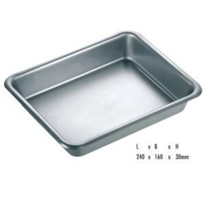 4021 BANDEJA MULTIUSO INOX. 240x160x30mm.