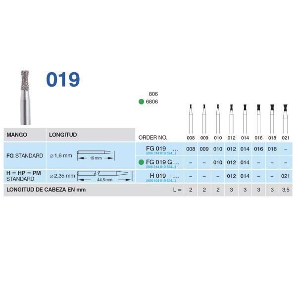 019-010 FG DIAMANTE FIG.806 5u