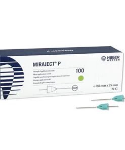 AGUJAS MIRAJECT P 21G PARA DURAPHAT 25X0.8mm 100u.