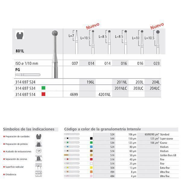 FG 201NL/6 801L-016 FG DIAM. MEDIO 6U.