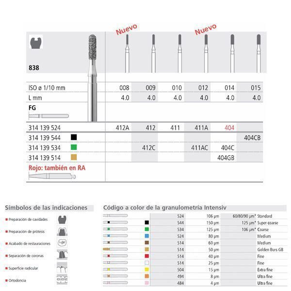 FG 412/6  838-009 FG DIAM. MEDIO 6U.