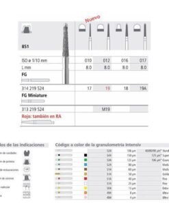 FG 19A/6  851-017 FG DIAM. MEDIO 6U.