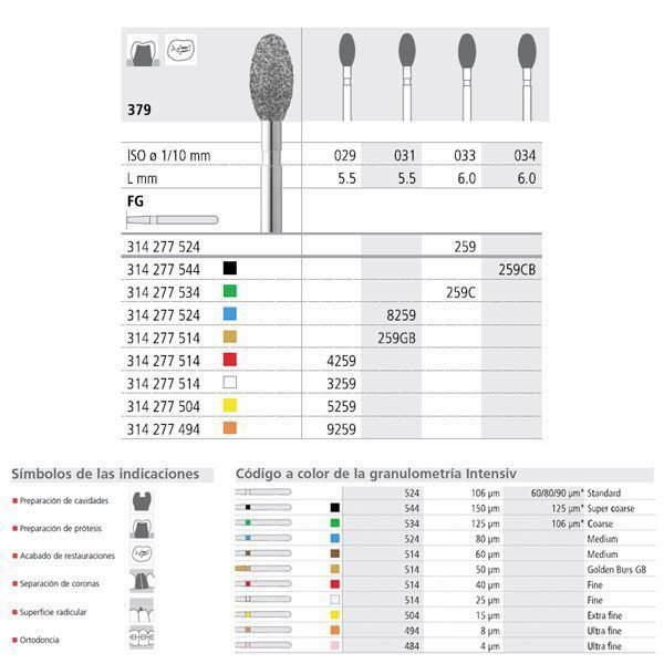 FG 259/6 379-033 FG DIAM. MEDIO 6U.