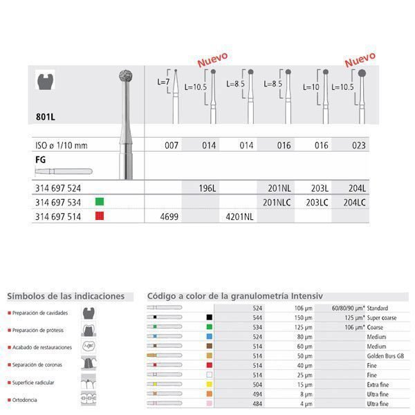 FG 196L/6 801L-014 FG DIAM. MEDIO 6U.