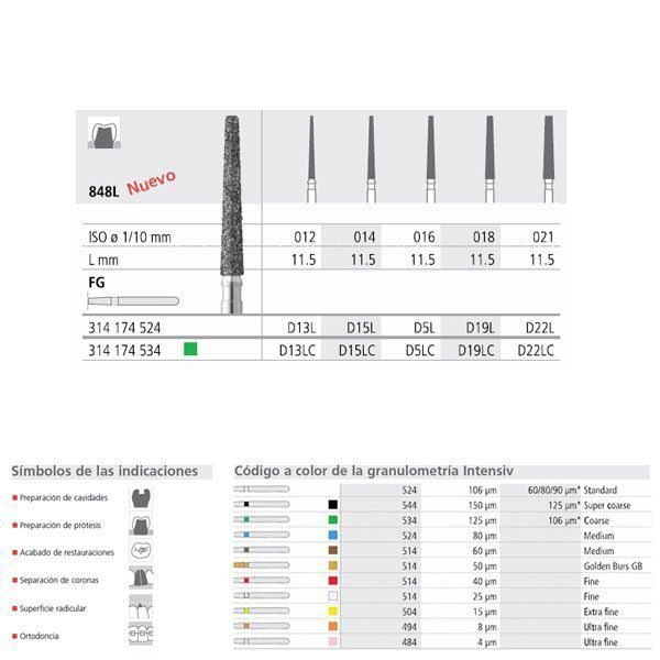 FG D13L/6 848L-012 FG DIAM. MEDIO 6U.