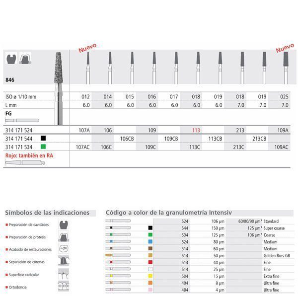 FG 109A/6 C 846-025 FG DIAM. GRUESO 6U.