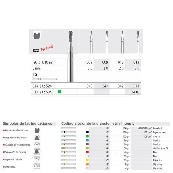 FG 343/6 C 822-012 FG DIAM. GRUESO 6U.
