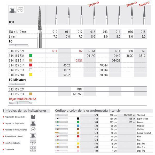 FG 50D2/6 858-010 FG DIAM. X-FINO 6U.