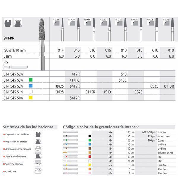FG 5417R/6 846KR-014 FG DIAM. X-FINO 6U.