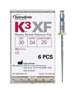K3 XF FILE.30/.04 25mm. 6uds.