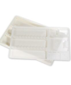 BANDEJAS PLASTICO COMPART. 28x18cm. 400u