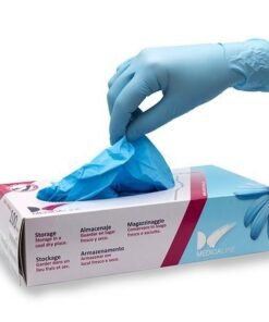 GUANTES NITRILO S/P AZUL X-PEQ. 100u