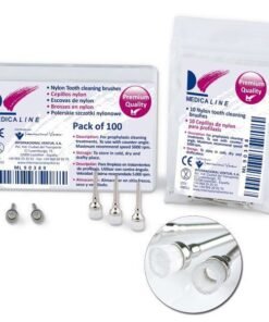 CEPILLOS PROFILAXIS NYLON TRANSPARENTES 100u.