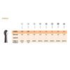 3 FG CARB.TUNGS.FIG.1 5uds.