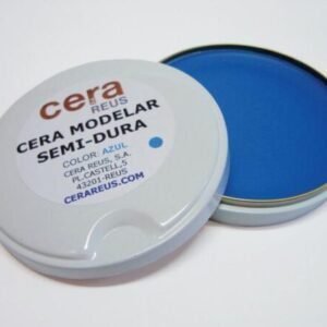 CERA MODELAR SEMI-DURA AZUL CLARO EN TARRINA 50gr.