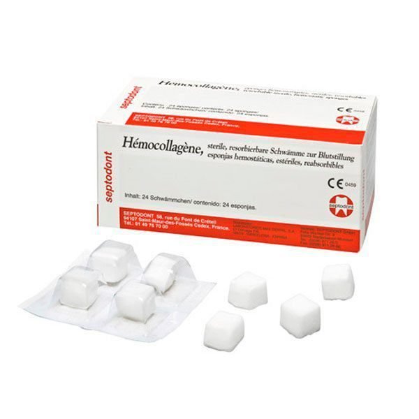 HEMOCOLLAGENE 15x15x8mm. 24u.