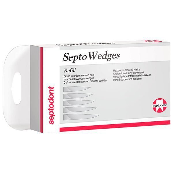 SEPTOWEDGES REFILL CUÑAS DE MADERA Nº3 RED 100u.