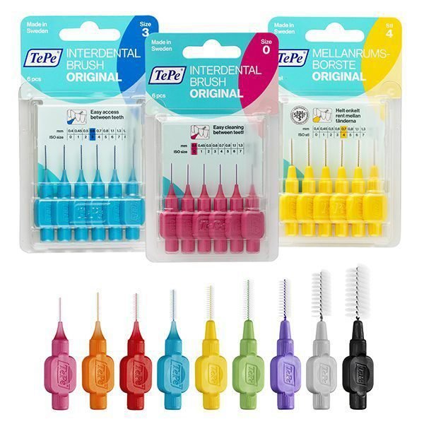 CEPILLO INTERDENTAL ROSA 0.4mm. BLISTER 6u.