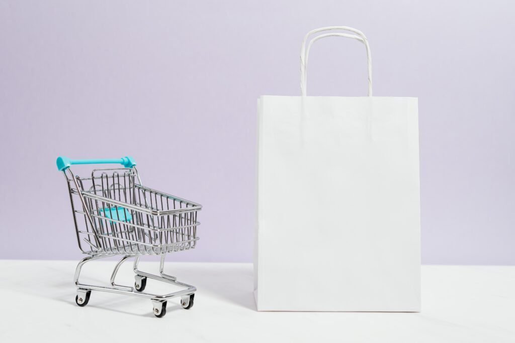 carrito y bolsa de la compra